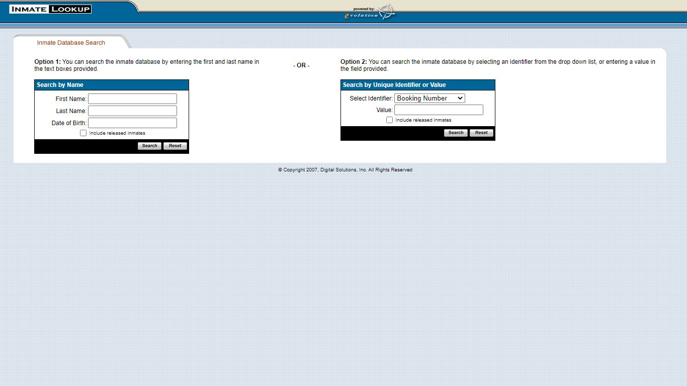 Inmate Lookup Tool - Shelby County Sheriff's Office